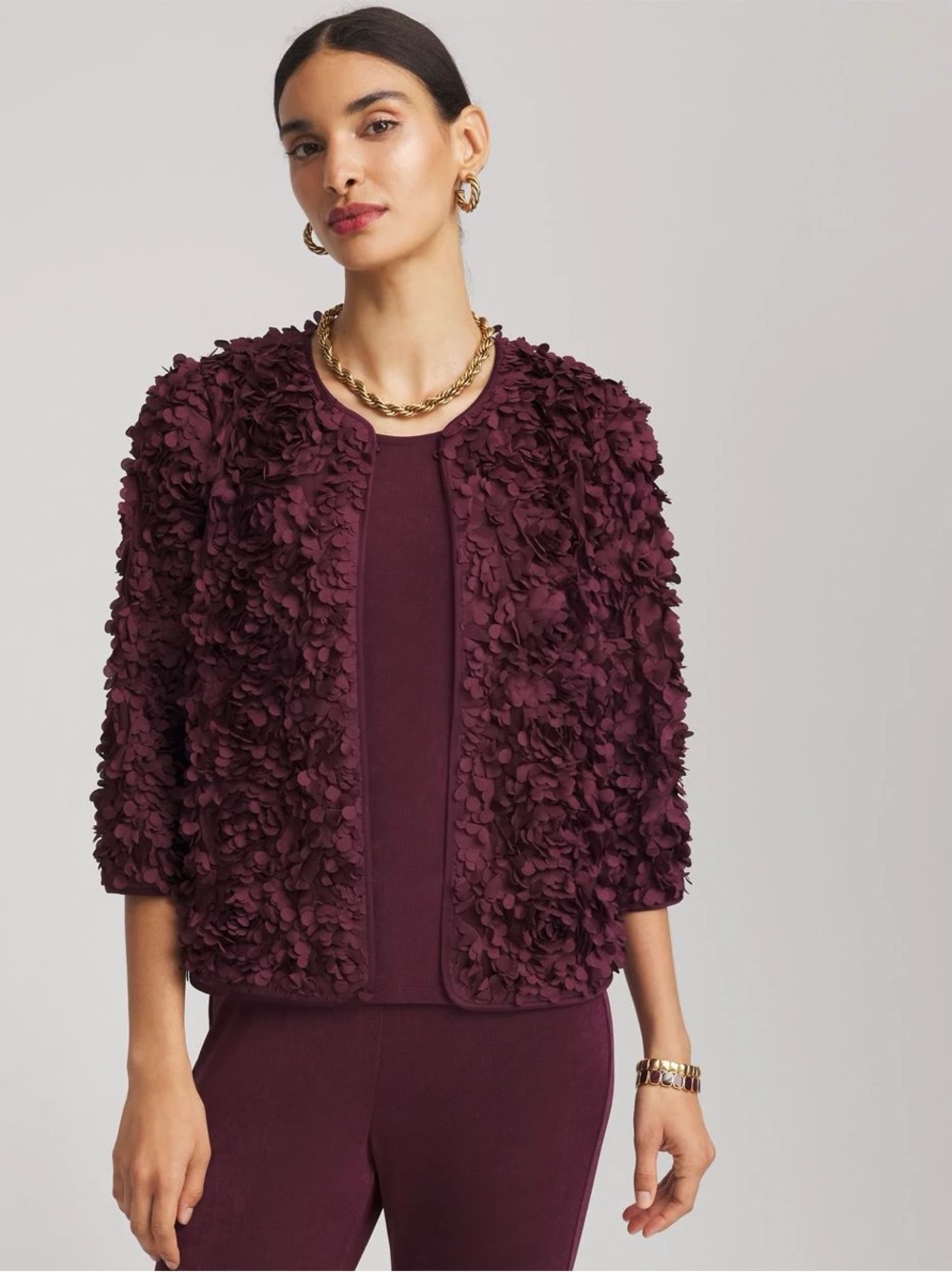 Travelers™ Collection Textured Rosette Jacket